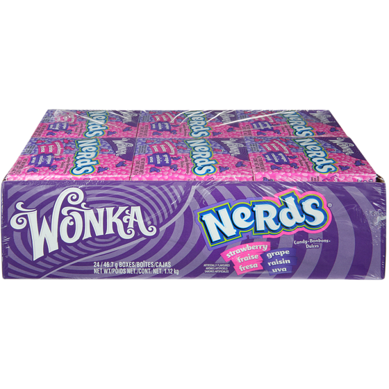 Wonka Bonbons Nerds fraise-raisin 24x1.0 ea, 1,08 $/1ch