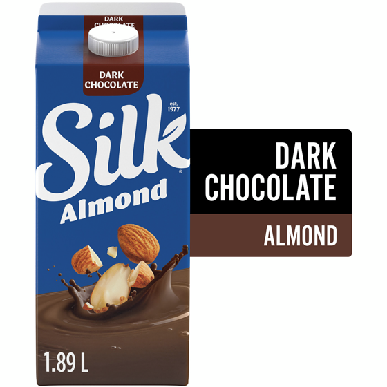 Silk Almond Milk Alternative, Dark Chocolate, Dairy Free 1.89 l, $0.28/100ml