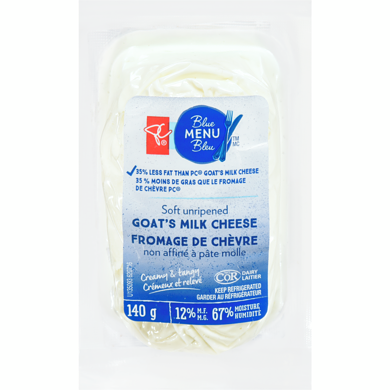 PC Menu Bleu Fromage De Chèvre Non Affiné À Pâte Molle 140 g, 5,35 $/100g