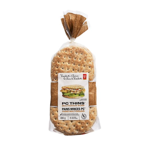 le Choix du Président Pain Mince Burger Brun Mult 8x60.0 g, 1,00 $/100g