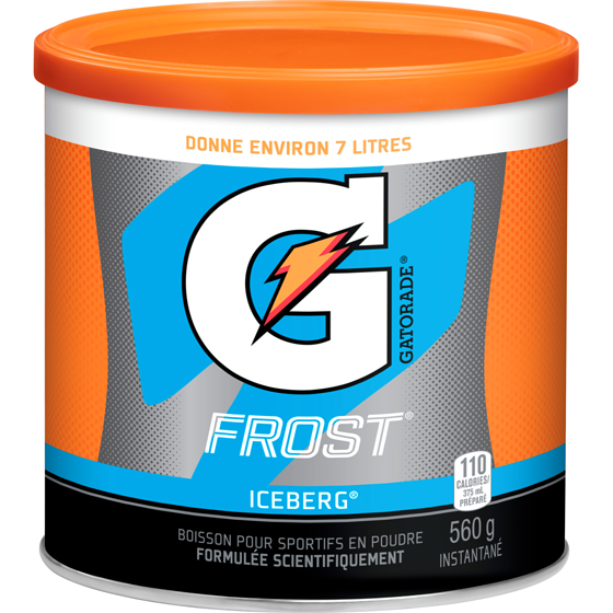 Gatorade Gatorade Frost Iceberg (Instantané) Mélange de boissons en cristaux 560 g, 1,52 $/100g