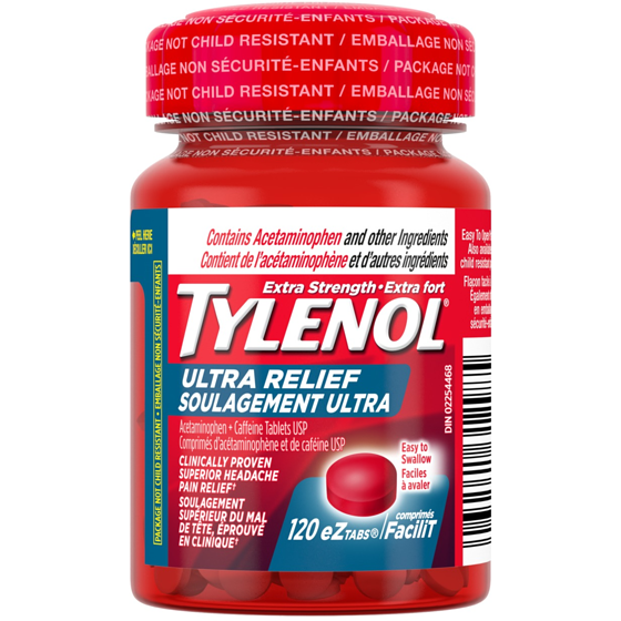 Tylenol Ultra Relief, EZ Open 120 ea, $0.17/1ea