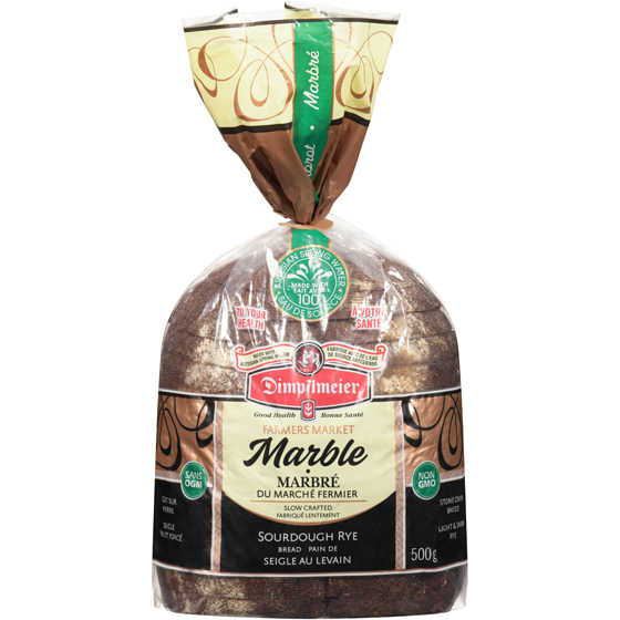 Dimpflmeier Marble Rye Bread 500 g, $0.80/100g