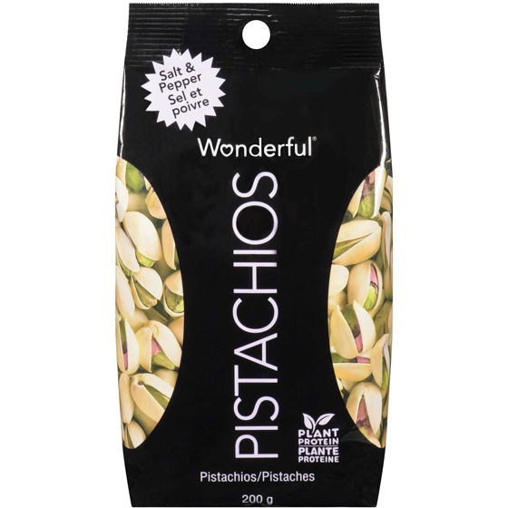 Wonderful Pistaches sel et poivre 200 g, 4,00 $/100g
