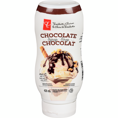 President's Choice Chocolate Syrup 428 ml, $1.40/100ml