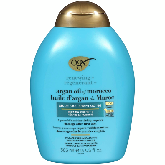 Ogx Shampooing hydratant régénérant + huile d’argan du Maroc 385 ml, 2,98 $/100ml