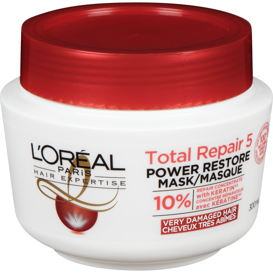 L'Oreal Paris Hair Expertise Total Repair 5 Replenishing Mask 300 ml, $3.83/100ml