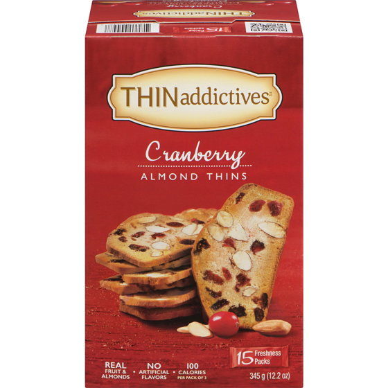 null Kosher Cranberry Almond Thins 345 g, $3.19/100g