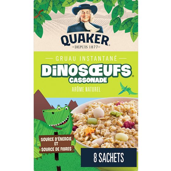 Quaker Gruau instantané Dinosœufs 304 g, 1,64 $/100g