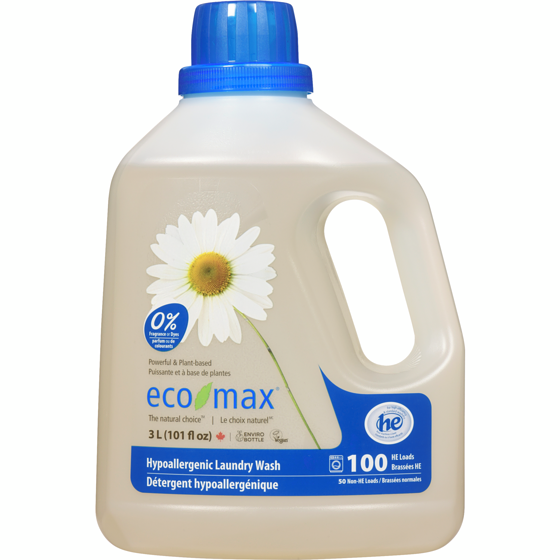 Eco-Max Détersif hypoallergénique 3 l, 0,38 $/100ml