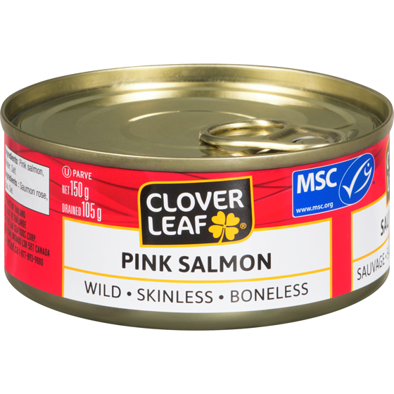Clover Leaf Pink Salmon 150 g, $3.19/100g