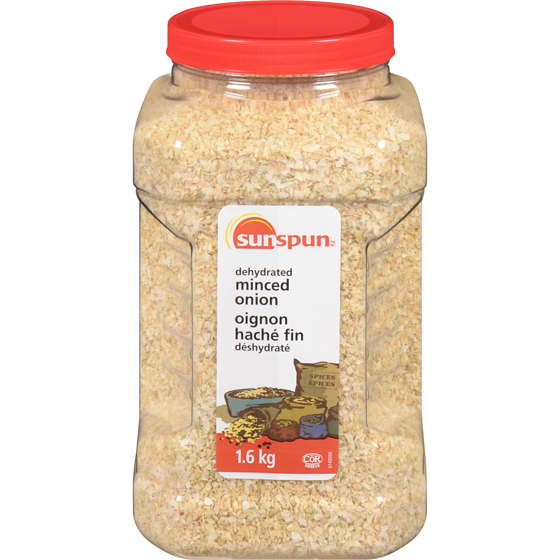 Sunspun Dehydrated Minced Onion 1.7 kg, $1.29/100g