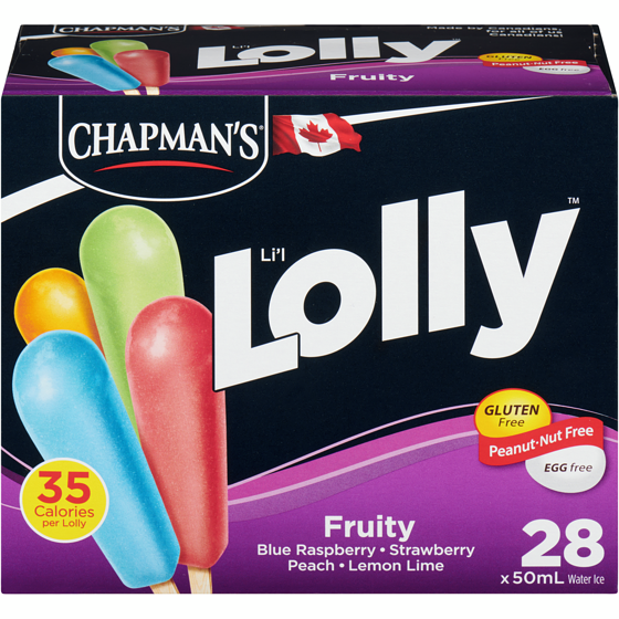Chapmans Lolly Fruity 28x50.0 ml, $0.54/100ml
