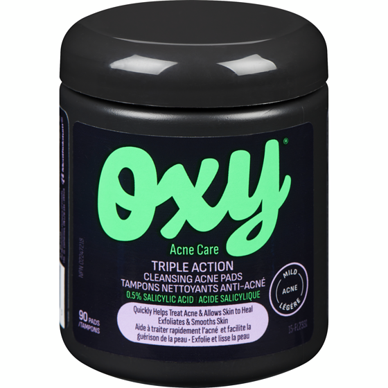 Oxy Triple Action Cleansing Acne Pads 90 ea, $0.09/1ea