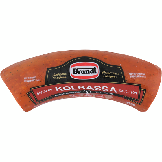 Brandt Kolbassa Sausage      250 g, $24.00/1kg $2.40/100g