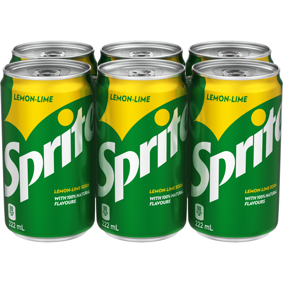 Sprite Lemon Lime Soda Cans 6x222.0 ml, $0.43/100ml