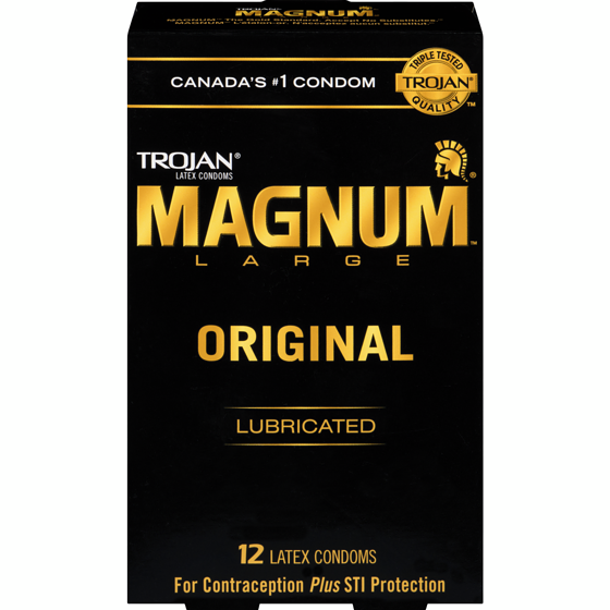 Trojan Magnum Original Lubricated Condoms 12 ea, $0.92/1ea