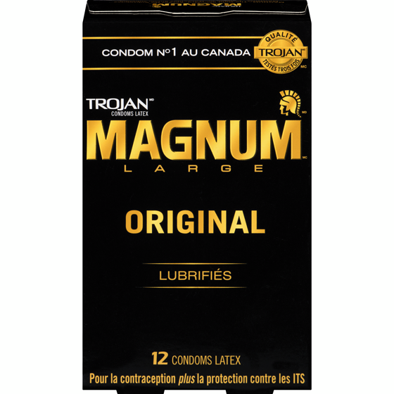 Trojan Condoms lubrifie Original Magnum 12 ea, 0,92 $/1ch