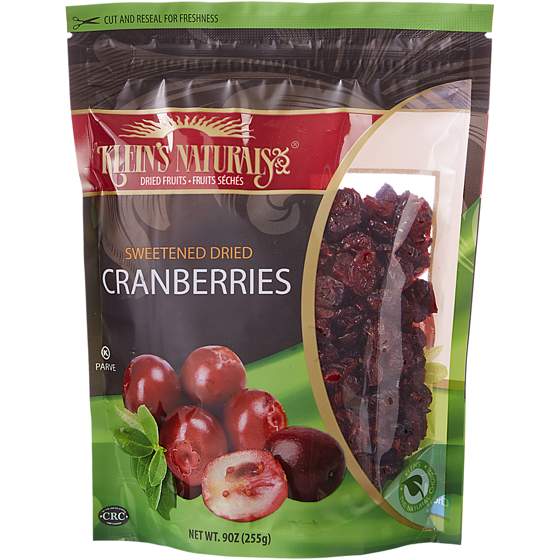 Klein Klein's Naturals Dried Cranberries 198 g, $5.05/100g