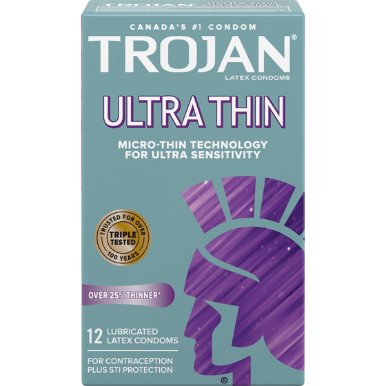Trojan Ultra Thin Lubricated Condoms 12 ea, $0.96/1ea