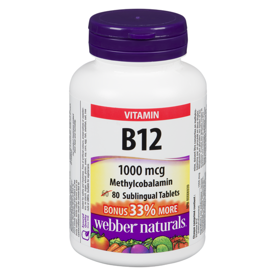 Webber Naturals Vitamin B12 80 ea, $0.20/1ea