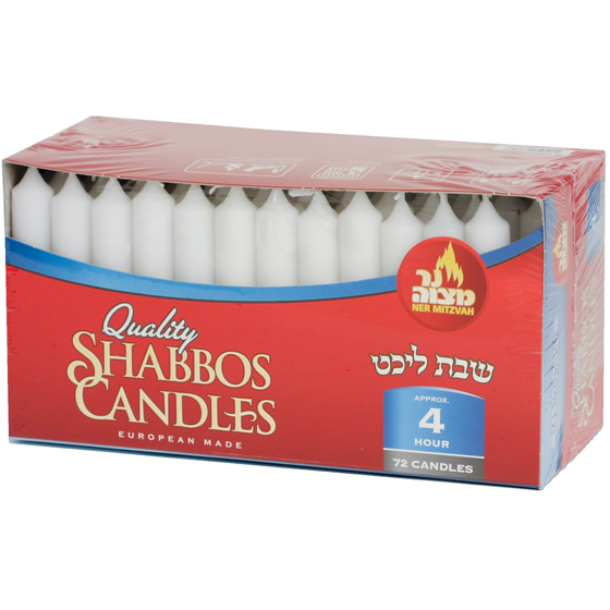 Altra Food 4-Hours Shabbos Candle, 72 Candles 1 ea, $41.99/1ea