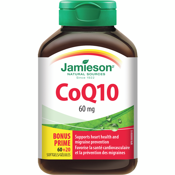 Jamieson CoQ10 Softgels 60 mg 80 ea, $0.37/1ea