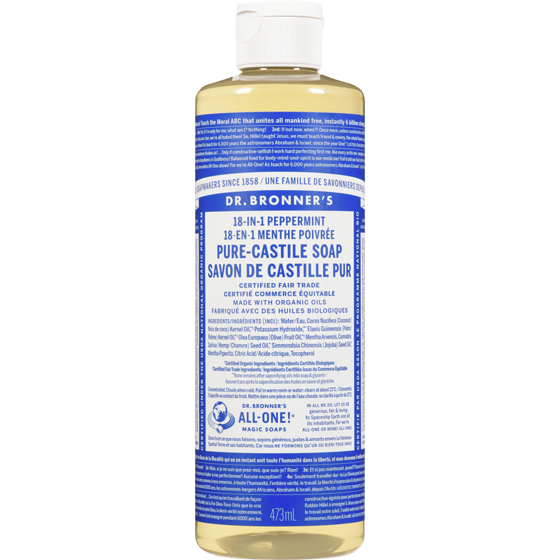 Dr Bronners Pure Castile Liquid Soap, Peppermint 472 ml, $3.81/100ml