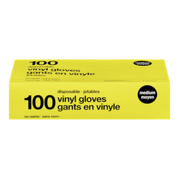 No Name Vinyl Disposable Gloves, Medium 100 ea, $0.11/1ea