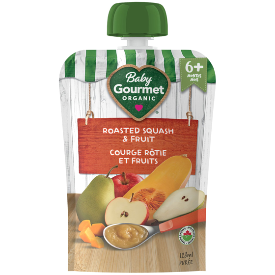 Baby Gourmet Organic Puree Roasted Squash & Fruit 128 ml, $1.55/100ml