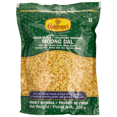 Haldiram’s Moong Dal 350 g, 1,28 $/100g