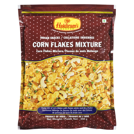 Haldiram Indian Snacks Corn Flakes Mixture 350 g, $1.23/100g