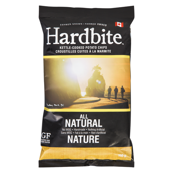 Hardbite Handcrafted-Style Chips, All Natural 150 g, $3.19/100g