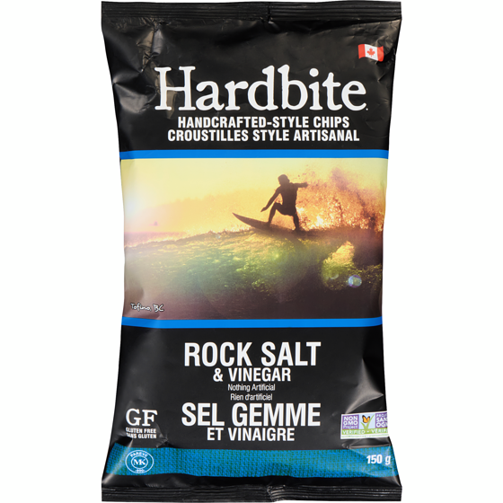 Hardbite Croustilles au sel gemme et vinaigre 150 g, 3,19 $/100g