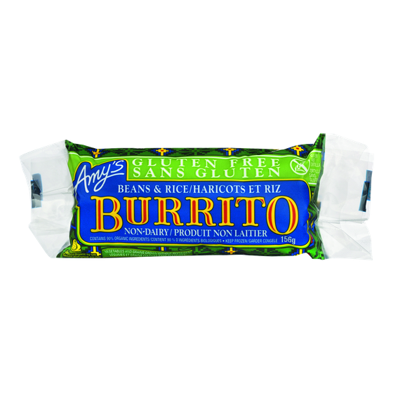 Amys Gluten-Free Burrito, Beans & Rice 156 g, $3.04/100g