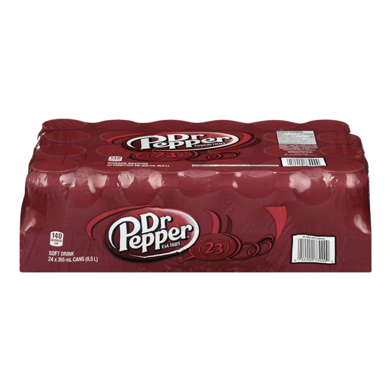 Dr Pepper Soda 24x355.0 ml, $0.18/100ml