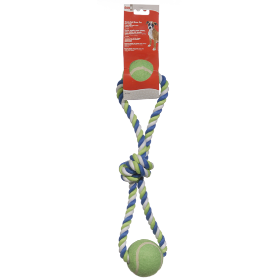 Dogit Cotton Tug Rope w/2 Tennis Balls Dog Toy 1 ea, $7.29/1ea