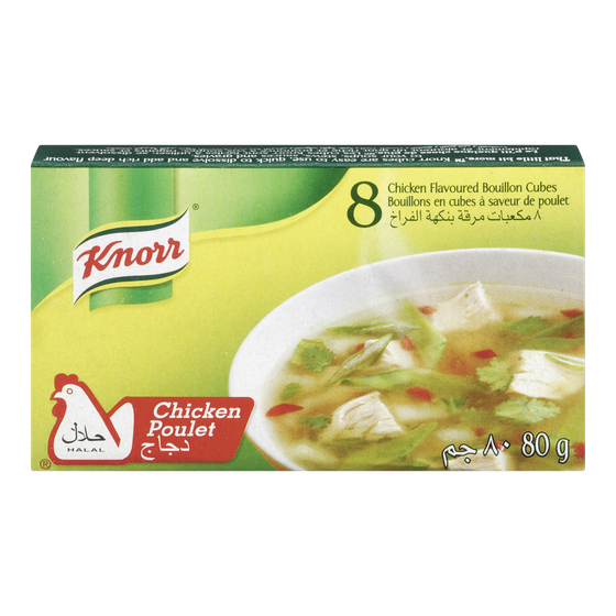 Knorr Cubes de bouillon de poulet 80 g, 1,86 $/100g