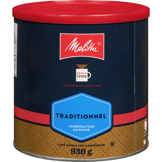 Melitta Café haut de gamme traditionnel en dosettes 930 g, 3,65 $/100g