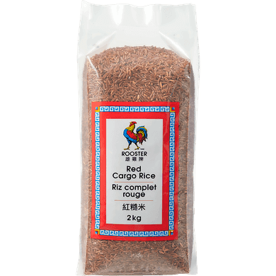 Rooster Red Cargo Rice 2 kg, $0.47/100g