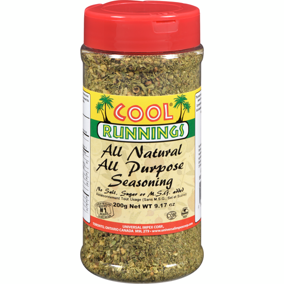 Cool Runnings Assaisonnement naturel tout usage 200 g, 2,25 $/100g