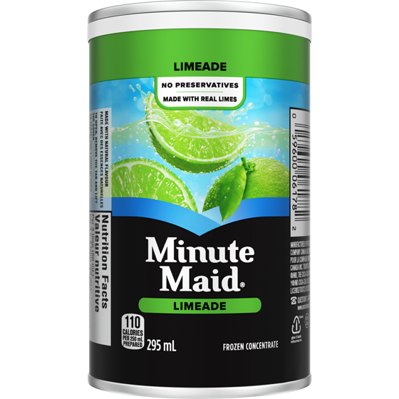 Minute Maid Limeade Can 295 ml, $0.95/100ml