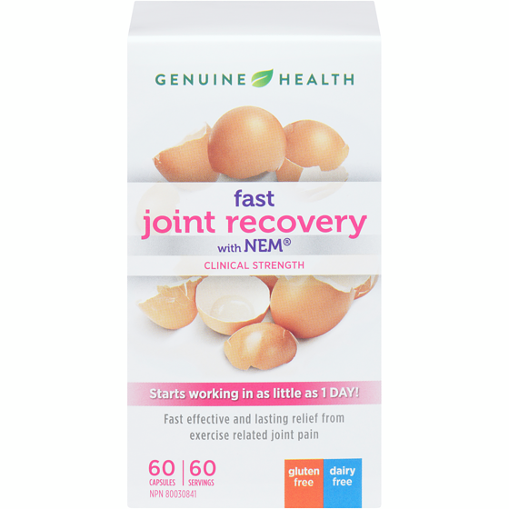 Genuine Health Joint Care+ Fast Pain Relief+, Natural Eggshell Membrane 60 ea, $1.00/1ea