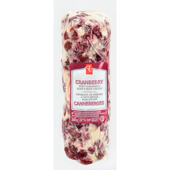 PC Cranberry Soft Unripened Goat’s Milk Cheese PC.ca