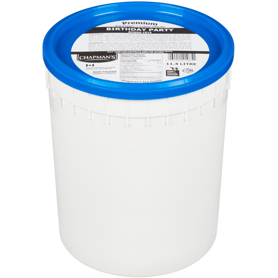 Chapmans Premium Birthday Party Ice Cream 11.4 l, $0.39/100ml