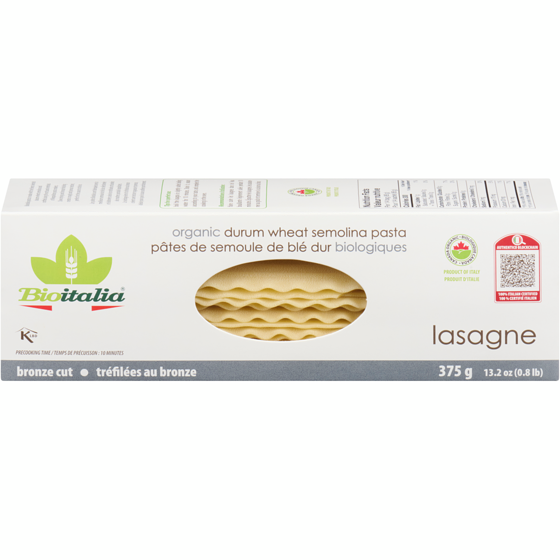Bioitalia Organic Alimentary Pastas Lasagne    375 g, $1.33/100g
