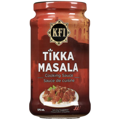 KFI Tikka Masala cooking sauce 375 ml, $1.07/100ml