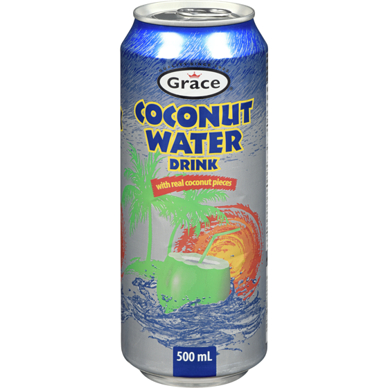 Grace Coconut Water with Pulp 500 ml, $0.46/100ml
