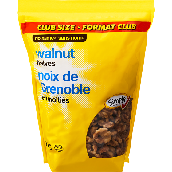 No Name Walnut Halves Club Size 1 kg, $2.00/100g