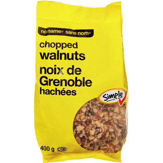 No Name Chopped Walnuts 400 g, $3.00/100g